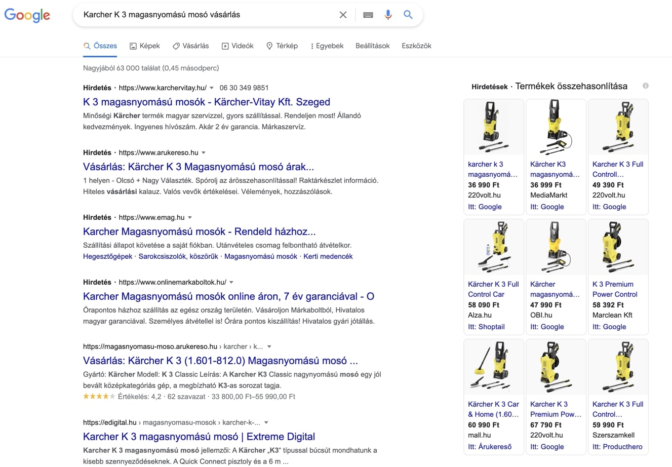 Karcher magasnyomású mosó