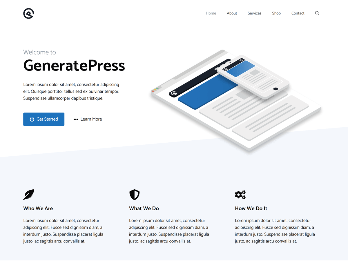 WordPress sablonok - GeneratePress
