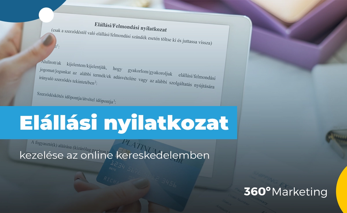 elállási nyilatkozat