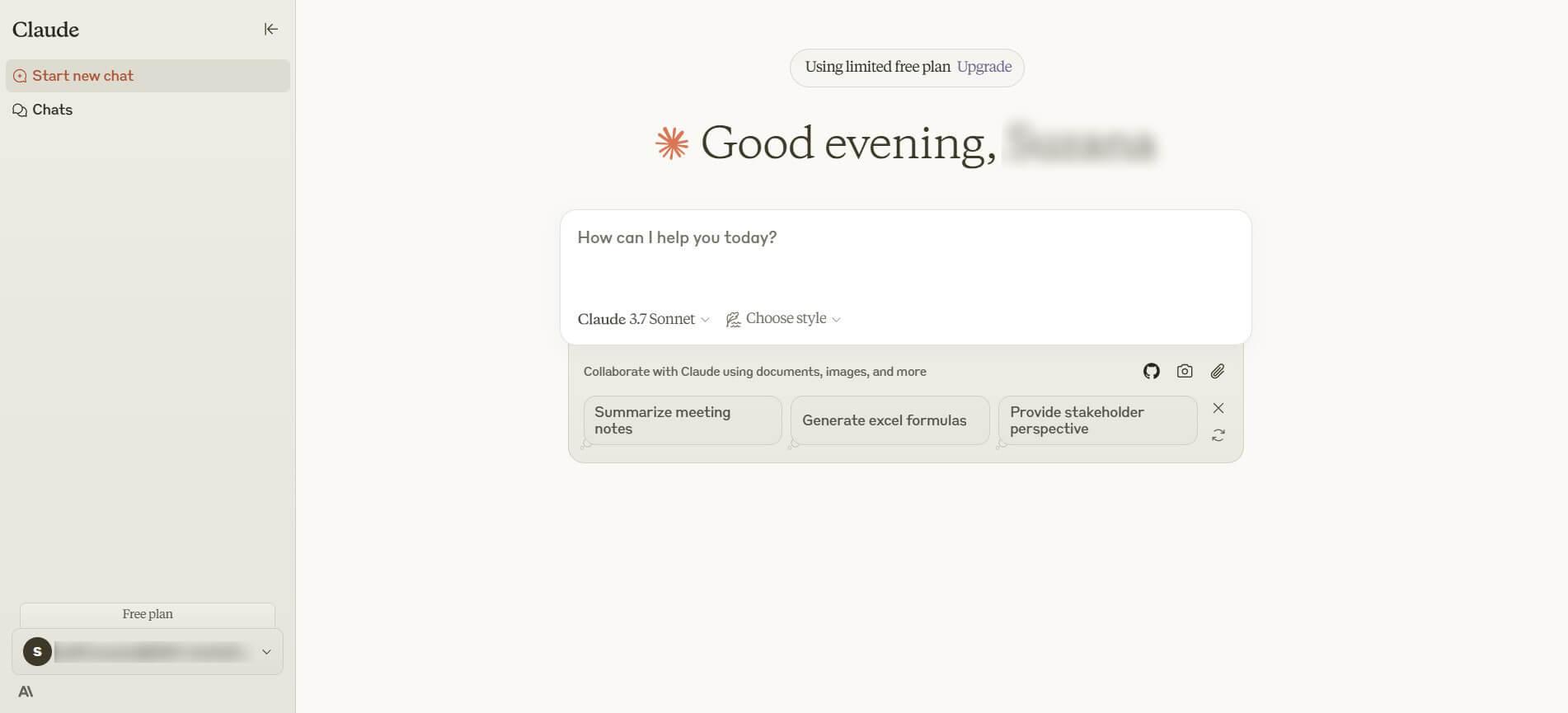 Claude AI chatbot
