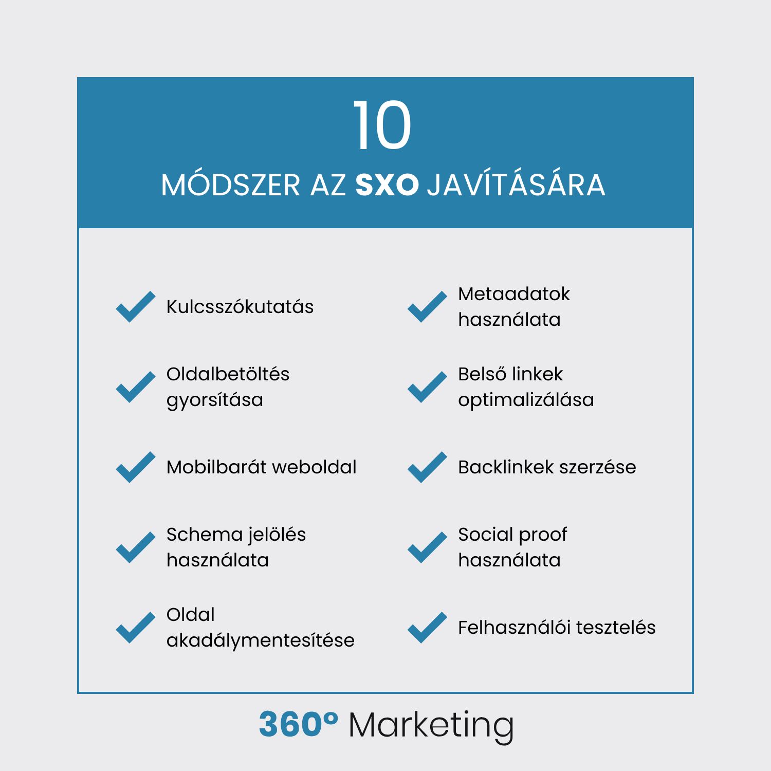 10 módszer az SXO javítására