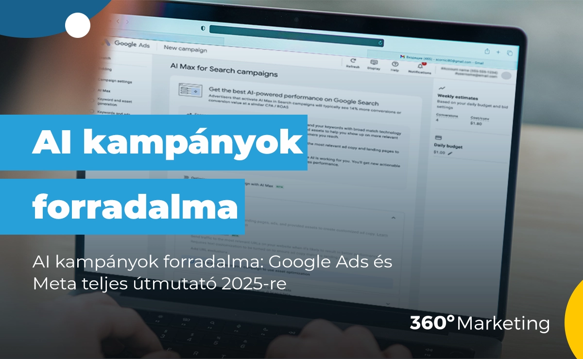 AI kampányok forradalma: Google Ads és Meta teljes útmutató 2025-re